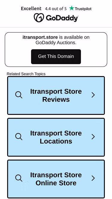 Screenshot of itransport.store