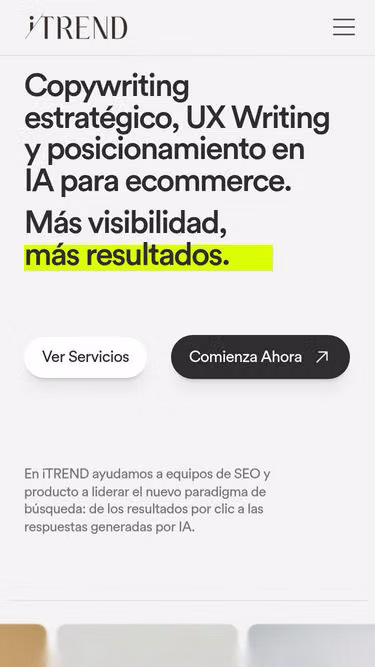 Screenshot of itrend.es