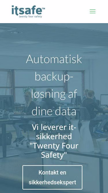 Screenshot of itsafe.dk