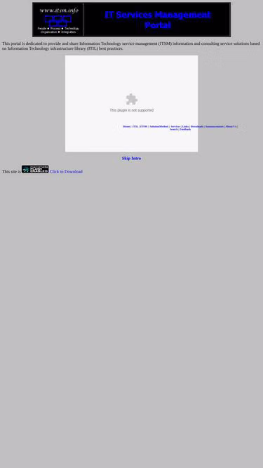 Screenshot of itsm.info