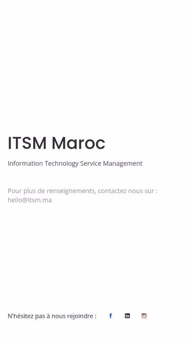 Screenshot of itsm.ma