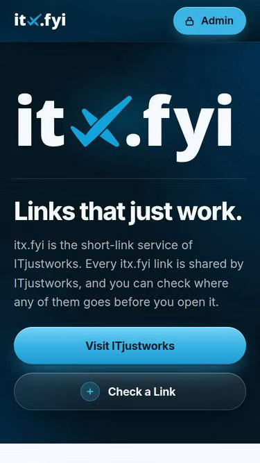 Screenshot of itx.fyi