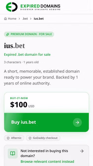 Screenshot of ius.bet