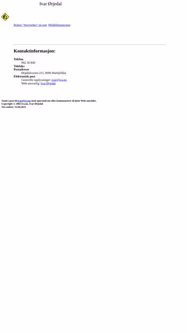 Screenshot of iva.no