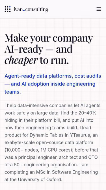 Screenshot of ivan.consulting