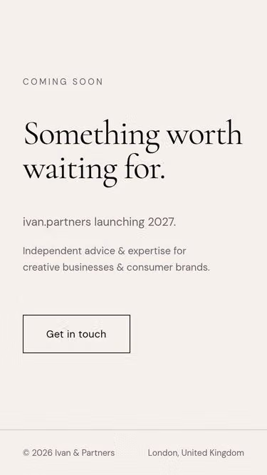 Screenshot of ivan.partners