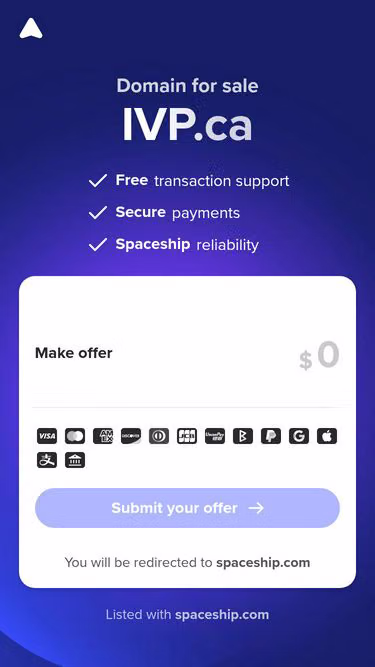 Screenshot of ivp.ca