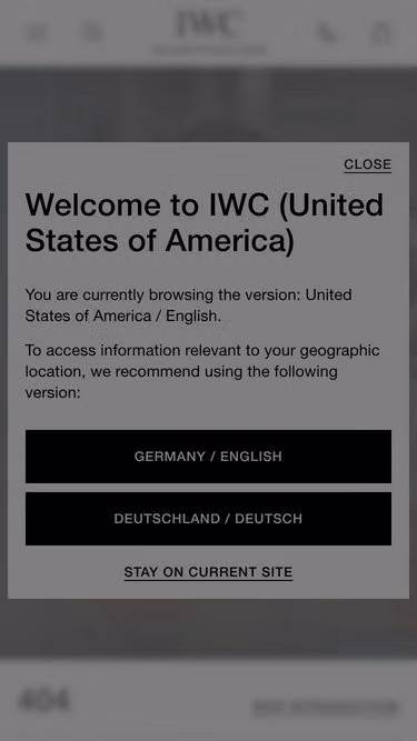 Screenshot of iwc.us