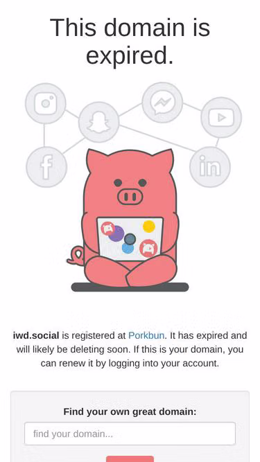 Screenshot of iwd.social