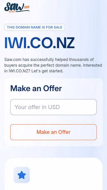 Screenshot of iwi.co.nz