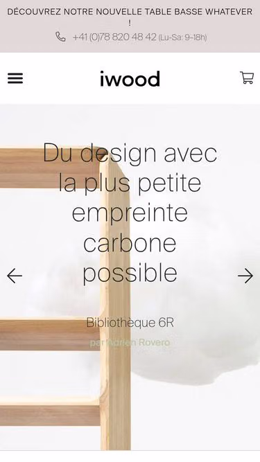 Screenshot of iwood.care