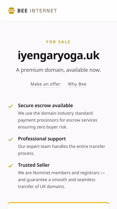 Screenshot of iyengaryoga.uk