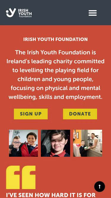 Screenshot of iyf.ie