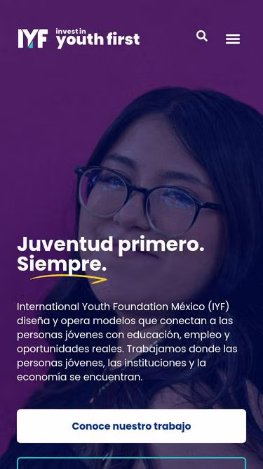 Screenshot of iyf.mx