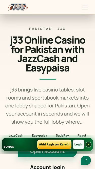 Screenshot of j33.info
