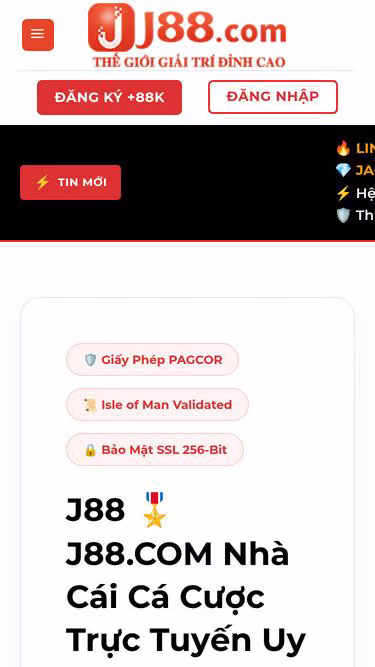 Screenshot of j88.luxe