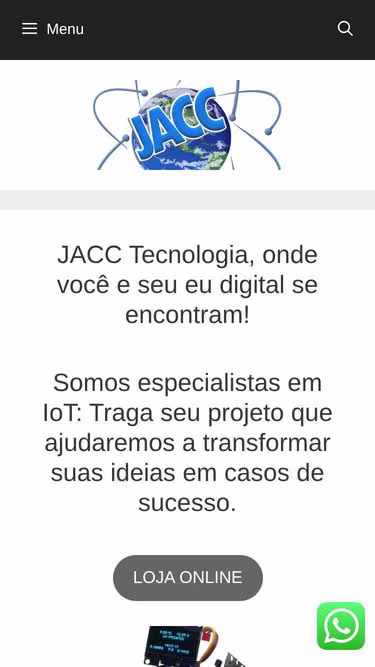 Screenshot of jacc.com.br