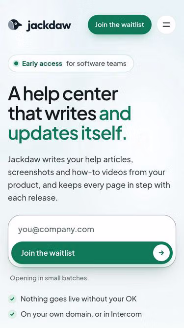 Screenshot of jackdaw.help