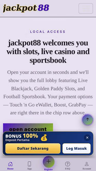 Screenshot of jackpot88.mobi