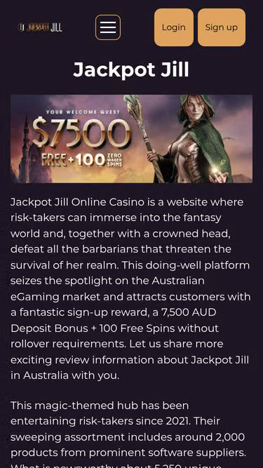 Screenshot of jackpotjill.bond