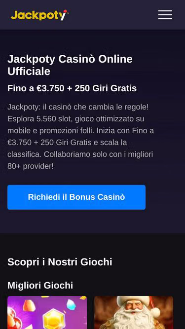 Screenshot of jackpotycasino.it