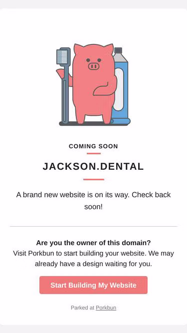 Screenshot of jackson.dental