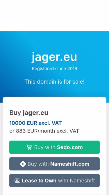 Screenshot of jager.eu