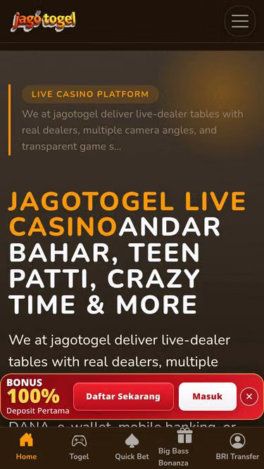 Screenshot of jagotogel.app