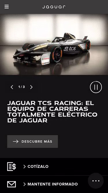 Screenshot of jaguar.co