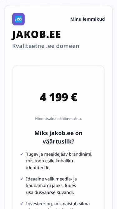 Screenshot of jakob.ee