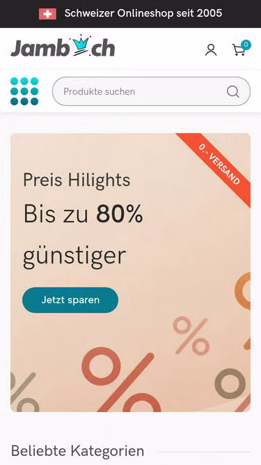 Screenshot of jamb.ch