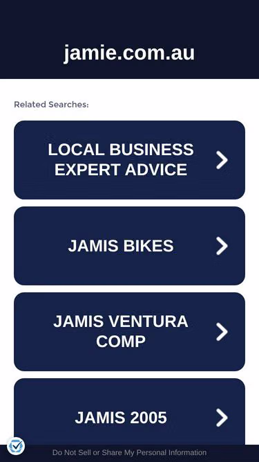 Screenshot of jamie.com.au
