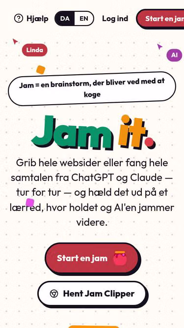 Screenshot of jams.party