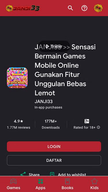 Screenshot of janji33.vip