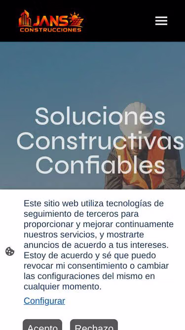 Screenshot of jans.com.mx