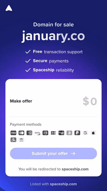 Screenshot of january.co