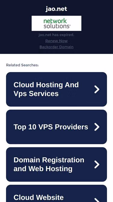 Screenshot of jao.net