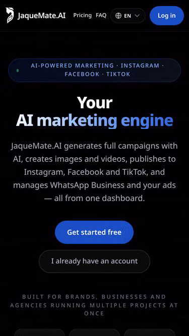 Screenshot of jaquemate.ai