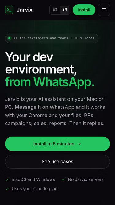 Screenshot of jarvix.org