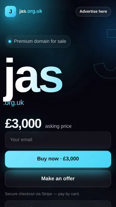 Screenshot of jas.org.uk