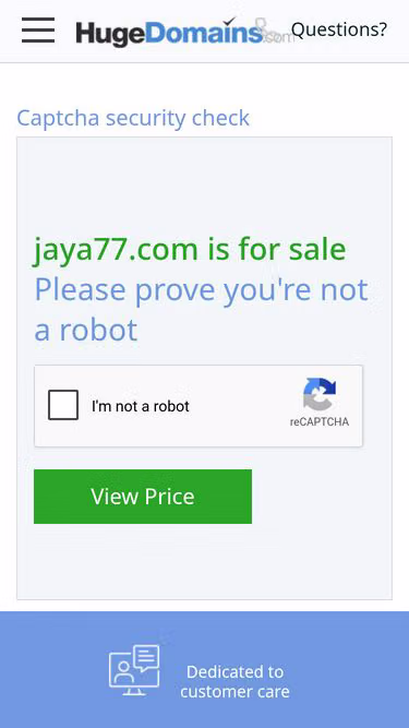 Screenshot of jaya77.com