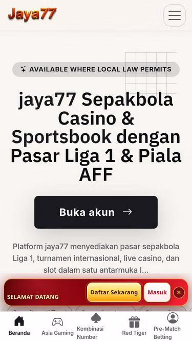 Screenshot of jaya77.io
