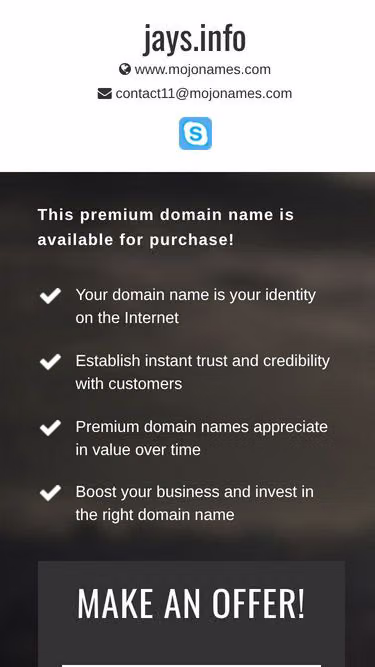 Screenshot of jays.info
