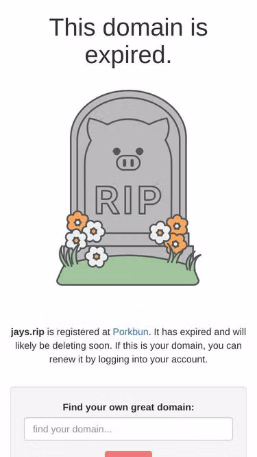 Screenshot of jays.rip