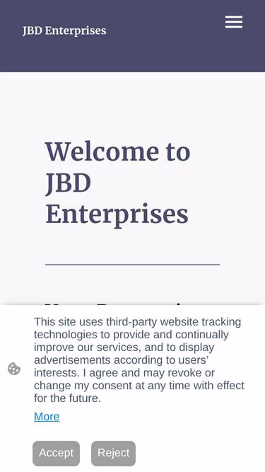 Screenshot of jbd.enterprises