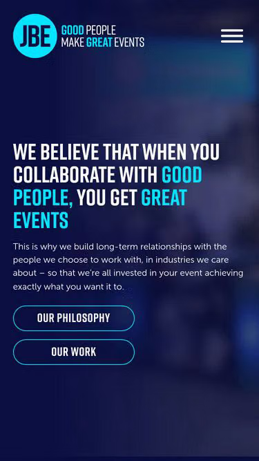 Screenshot of jbe.events