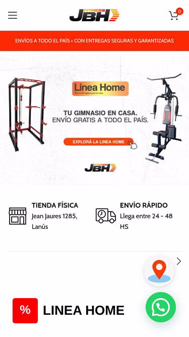 Screenshot of jbh.com.ar