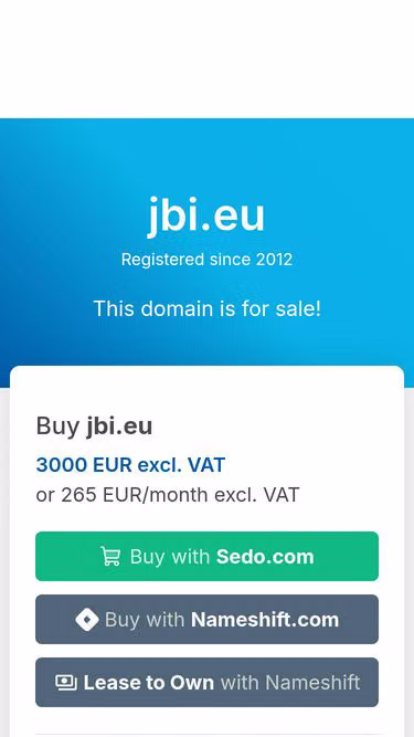 Screenshot of jbi.eu
