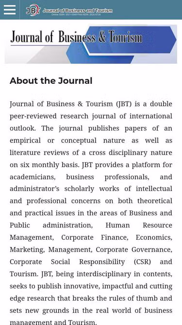 Screenshot of jbt.org.pk