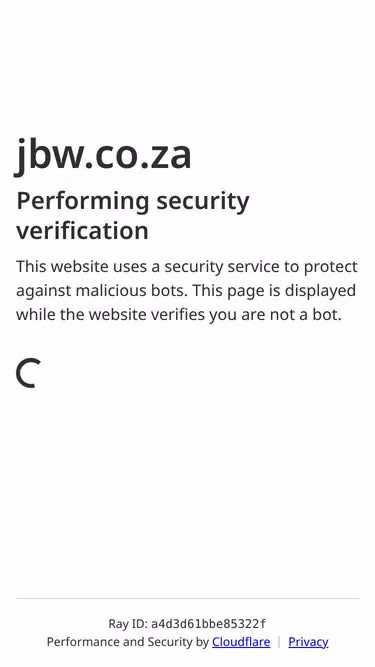 Screenshot of jbw.co.za